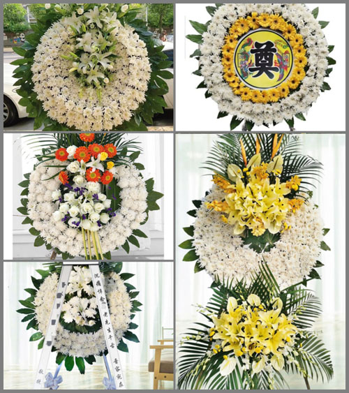 湖南湘西州花垣县边城镇隘门村花圈速递